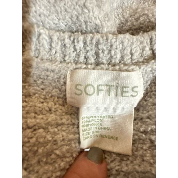 Softies Women's Marshmallow Crew Neck Lounger with Pockets Size S/M Heather Gray - Picture 10 of 10